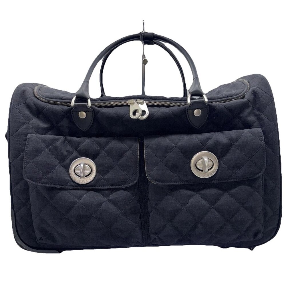 Baggallini Rolling Carry On Travel Bag Duffle Bag Weekender Quilted Black